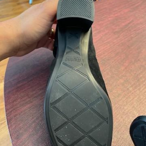 Munro Womens Sable Black Open Toe Booties Size 8.5 M - Picture 7 of 9